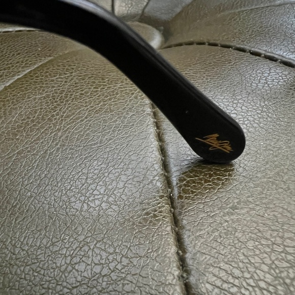 MAUI JIM BAMBOO MJ 104-16 GLOSS BLACK GOLD HCL BRONZE POLARIZED SUNGLASSES - Picture 8 of 14